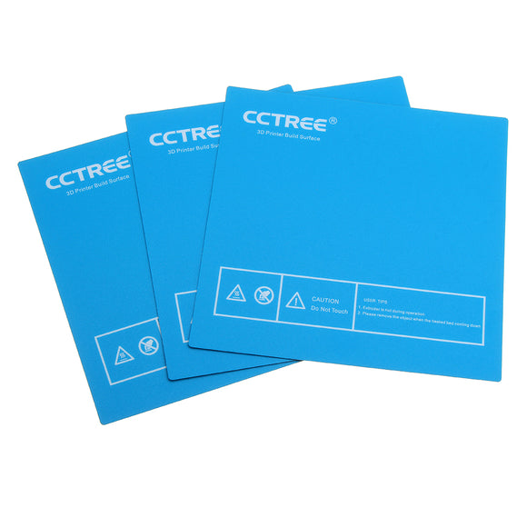 CCTREE 235*235mm 3Pcs/Pack Blue Color Heated Bed Sticker For 3D Printer Reprap