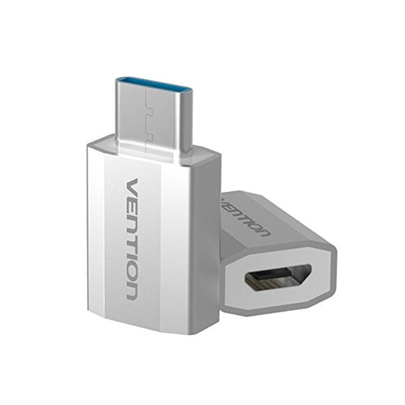 Vention CDAG USB 3.1 Type-C Male to Micro USB Female Converter Connector Silver