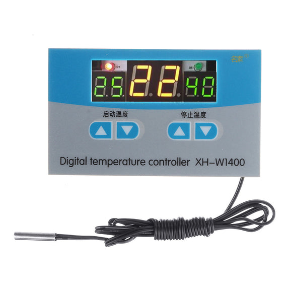 5pcs 220V XH-W1400 Digital Thermostat Embedded Chassis Three Display Temperature Controller Control Board