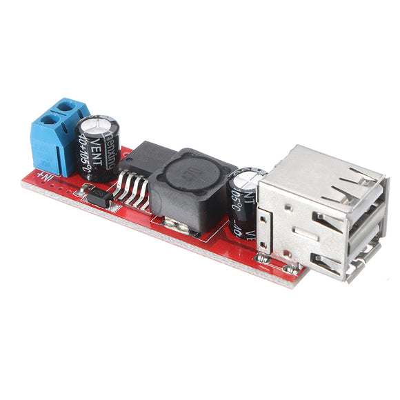 Dual USB Output 9V/12V/24V/36V to 5V DC-DC Vehicle Charging 3A Buck Voltage Regulator Power Supply Module