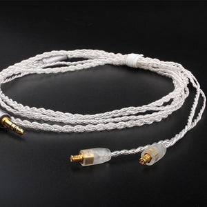 Original TRN V10 V20 Earphone Cable 0.75mm 0.78mm MMCX Silver Plated Oxygen Free Copper Wire Cable