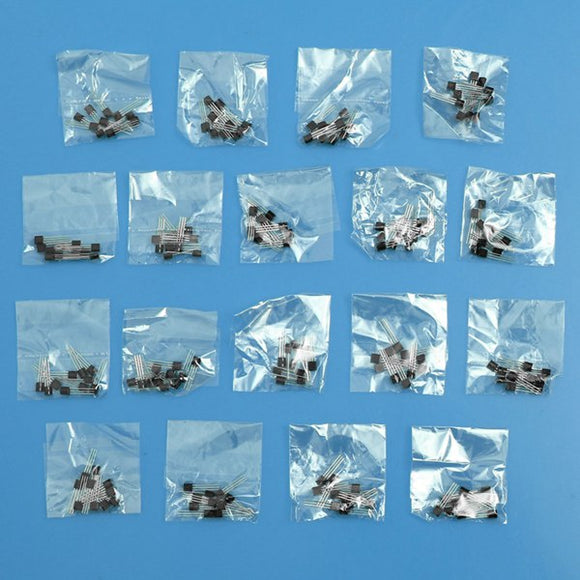 18 Values 180pcs Triode Transistor TO-92 Assortment Kit (10pcs / Value)