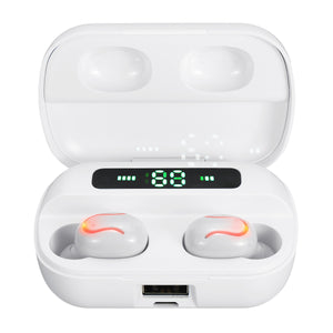 Mini Portable TWS bluetooth 5.0 Earphone Wireless Earbuds Stereo Bilateral Call Headphone for iPhone Huawei