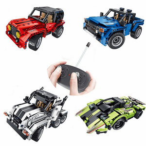 Technology Group Building Blocks Assembly Toys Puzzle Children Remote Control Car