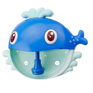 Kids Cartoon Whale Automatic Music Bubble Blower Machine Shower Toy Bath Bubble Maker