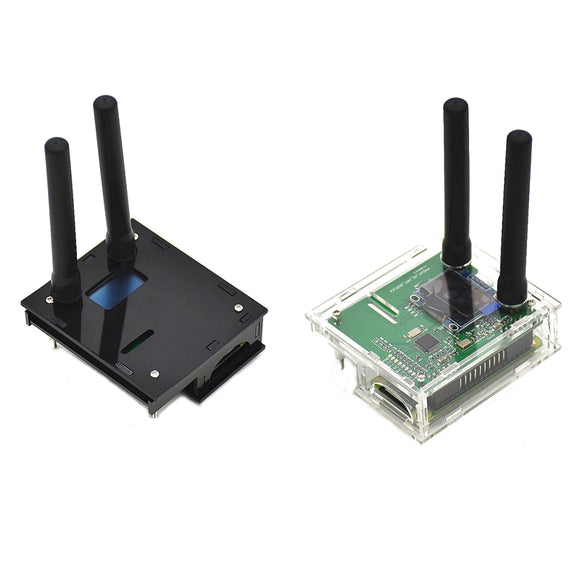 Duplex MMDVM Hotspot Support P25 DMR YSF + Raspberry Pi Zero + 2pcs Antenna + OLED + Exclouse Case