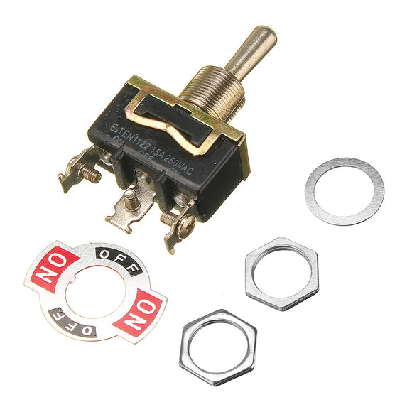 Heavy Duty Metal Toggle Flick Switch ON/OFF/ON 12V SPDT