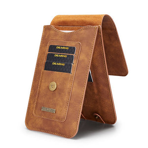 Men Faux Leather Phone Bag Holder Crossbody Bag For 5.2 Inch Or 6.5 Inch Phone