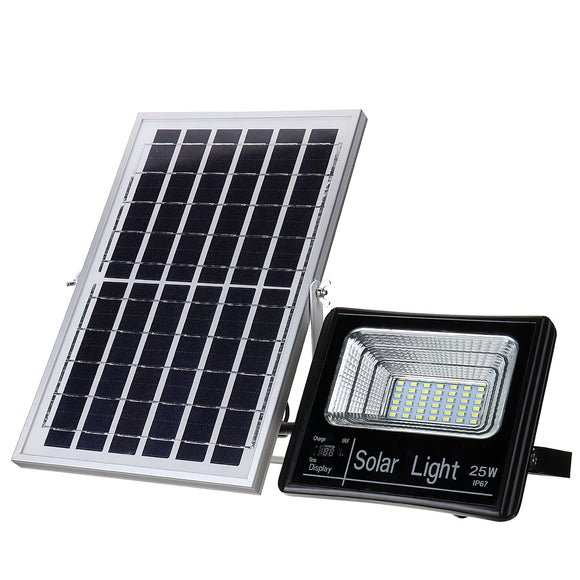 25W 42 LED Solar Power Light Dusk-til-Dawn Sensor Floodlight Outdoor Security Lamp