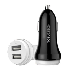 TOTU CC15 Universal Dual USB 2.4A Quick Car Charger for Samsung Xiaomi iPhone