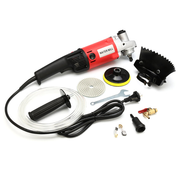 Raitool 220V 1400W Wet Electric Polisher Buffer Machine Disc Polishing Machine Stone Grinding