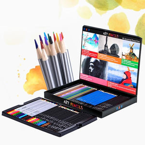 H&B HB-WB20Handmade Color Boxed 60 Pencils Sketched Water Soluble Painting Brush Set Professional Art Supplies