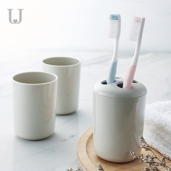 XIAOMI Jordan&Judy Anti-drop Washing Cup Toothbrush Teethbrush Holder 3 Set Famlily Bathroom