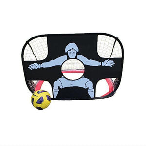 2 in 1 Children Training Soccer Goal Portable Folding Football Door Kid Ball Game