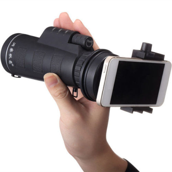 10X40 Universal Hiking Concert Camera Lens Zoom Telescope Smartphone Holder
