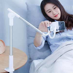 Baseus Long Arm 360 Rotation Clip Lazy Holder Desktop Stand Holder for iPhone Xiaomi Mobile Phone Under 6.5