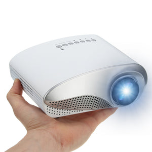 3D 1080P Portable LCD LED Mini Projector 600 Lumens 480x320 USB VGA TV AV Office Home Theater