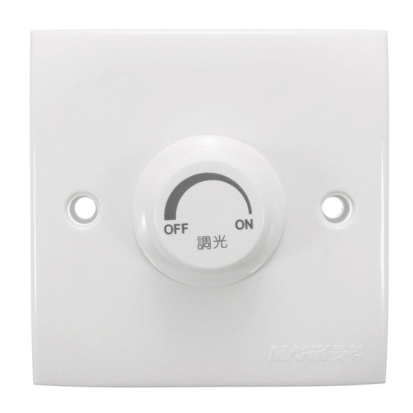 110V-220V Adjustable Controller Dimmer Switch For Dimmable Light Bulb Lamp LED Dimmer White