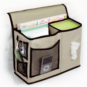 Multifunctional Hanging Storage Bag Organizer Holder Bedside Phone Tissue Magazine