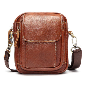 Men Women Genuine Leather Vintage Crossbody Bag Waist Bags Shoulder Bags