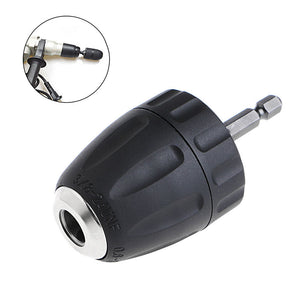 1/4 Inch Hex Shank Adapter 0.8-10mm Keyless Drill Chuck Converter for Electric Drill