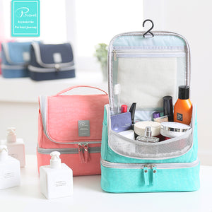 P.travel Waterproof Nylon Multifunctional Wash Bag Travel Hang Cosmetic Storage Bags