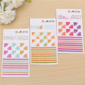 3 Pcs Korea Simple Life Painting Diary Stickers Diary Book Album Decoration