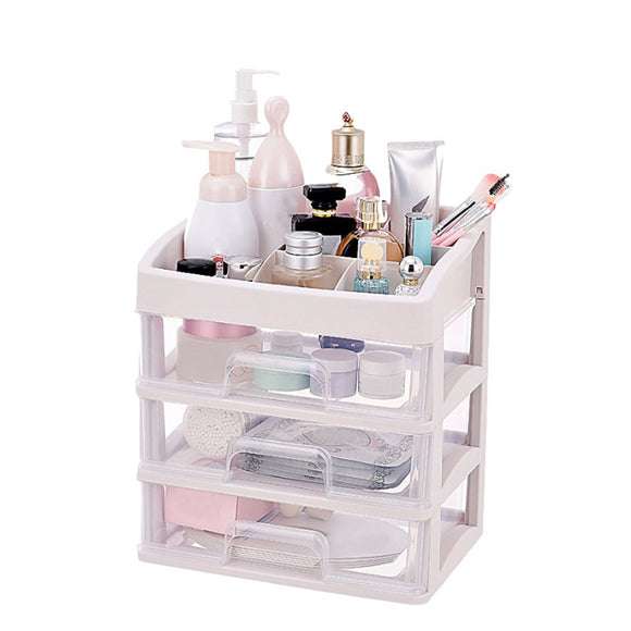 Plastic Cosmetic Drawer Transparent Makeup Organizer Makeup Storage Desktop Cosmetic Storage