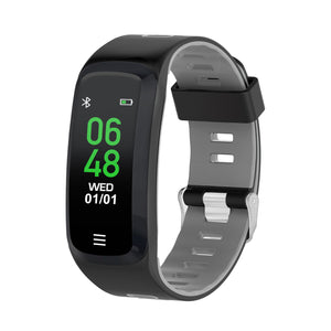 DT NO.1 F16 Auto-Wakeup Color Screen Wristband Heart Rate Monitor Visible Message Push Smart Watch