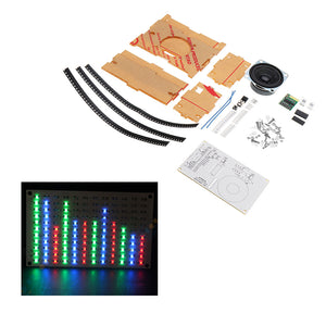 DIY Bluetooth Module Sound Box Kit Music Spectrum Led Display Level Indicator Light