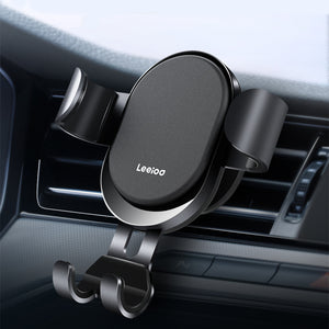 LEEIOO Gravity Linkage Car Air Vent Mount Phone Holder Aluminum Alloy Bracket for iPhone XS XR X