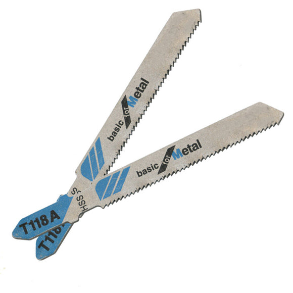 5pcs HCS T-Shank Jigsaw Blades Curve Cutting Tool Saw Blade For Wood Plastic