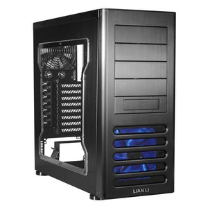 Lian-li pc-7FNWX , midi tower , all black , windowed side panel , No psu