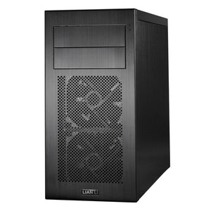 Lian-li pc-A04 , Black , No psu ( bottom placed design ) , mini-tower ( 386x188x460mm )