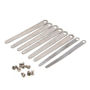 8pcs Alto Tenor Saxophone Leaf Springs with Screws for Saxophone Repair Tools