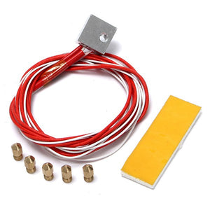 3D Printer Heating Aluminum Block Thermistor With 0.4mm Nozzle Kit For MK8 Extruder