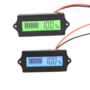 LCD Lithium Iron Phosphate Battery LiFePO4 Acid Lead Lithium Battery Capacity Indicator Digital Voltmeter Tester 12V