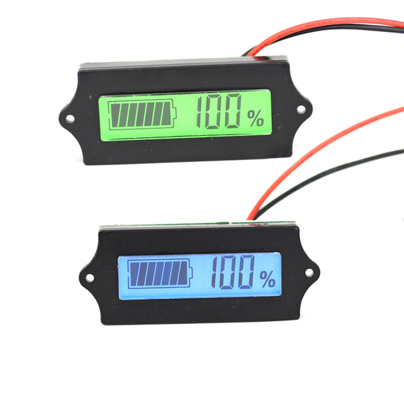 LCD Lithium Iron Phosphate Battery LiFePO4 Acid Lead Lithium Battery Capacity Indicator Digital Voltmeter Tester 12V