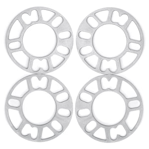 4pcs 3mm 5mm Universal Alloy Wheel Spacers Shims Set Kit For 4 and 5 Stud