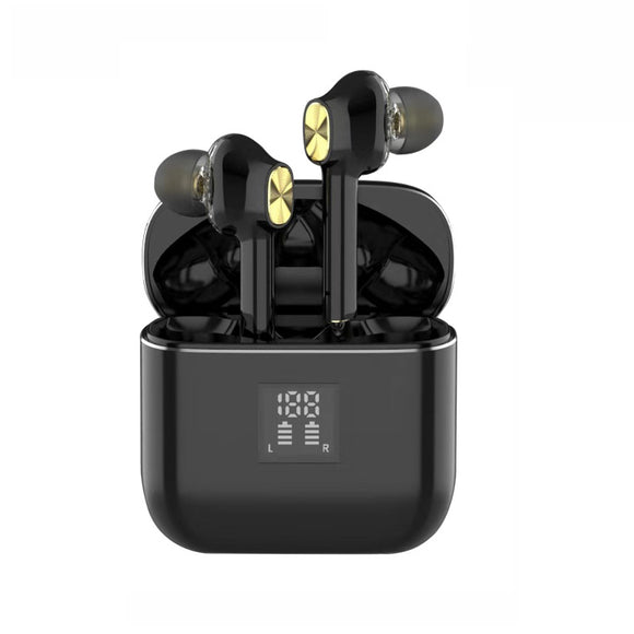 Bakeey T07 TWS blueooth Earphone Wireless 5.0 LED Power Dual Dynamic Hifi Stereo Bass Heaphone for iPhone Huawei