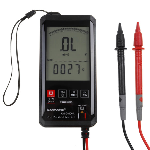 Digital Multimeter DC/AC Tester True RMS 6000 Auto Range Capacitance Resistance