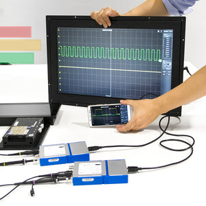 OSC482F Digital Portable Oscilloscope OSC482F PC Android USB 2.0 Virtual 2CH Bandwidth Oscilloscope with 13M Hz Signal Generator + 4 Channels Logic Analyzer