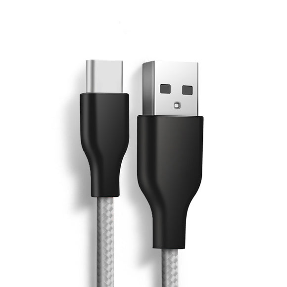 Bakeey 0.25/1M/2M 2.4A Double Elbow Braided Micro USB To USB Fast Charging Data Cable