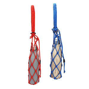 KCASA KC-BC020 Large Multifunctional Mesh Water Bottle Carrier Bag Travel Climbing Survival Rope