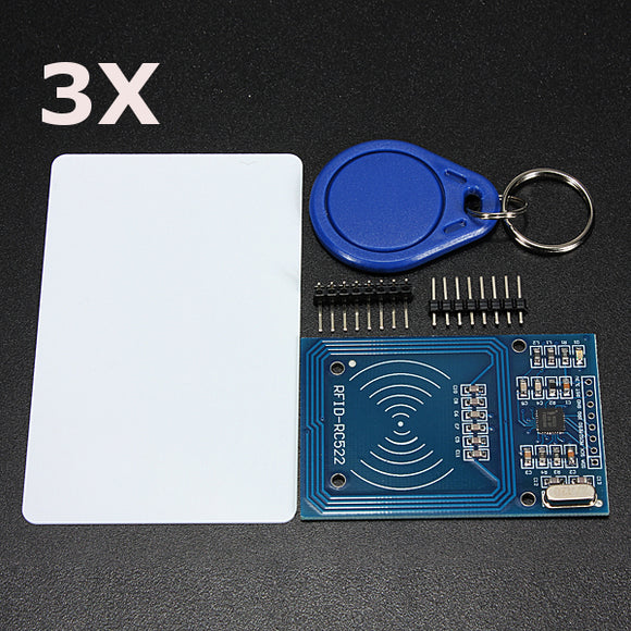 3Pcs RC522 Chip IC Card Induction Module RFID Reader