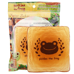 Squishy Jumbo 12cm Pickles The Frog Toast Bread Slow Rising Rebound Toys With Packaging Gift Decor Collection