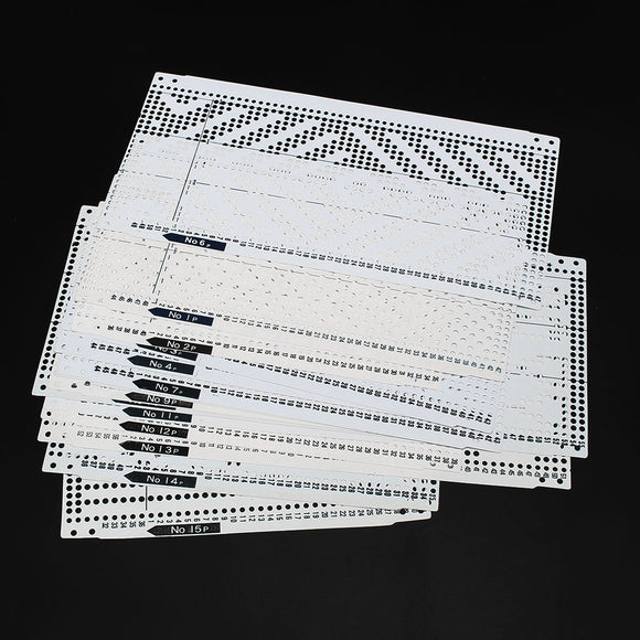 15Pcs Pre Punched Card Kit For KH260 Knitting Needle Work Machine Brother