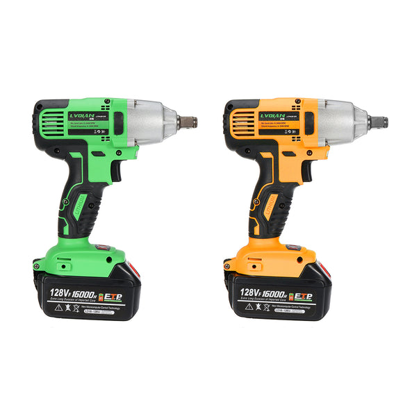 128VF Electric 1/2 Electric Wrench Brushless Cordless Impact Li-ion Battery Power Tools