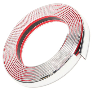 20ft 30mm Sliver Self Adhesive Car Edge Styling Car Moulding Trim Strip Crash Guard Protector