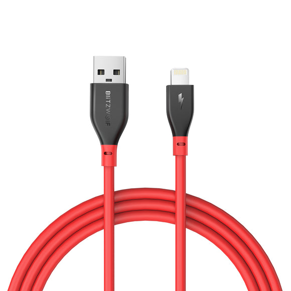 BlitzWolf BW-MF11 2.4A Lightning Compatible Fast Charging Data Cable With MFi Certified for iPhone X XR XS Max iPad Pro